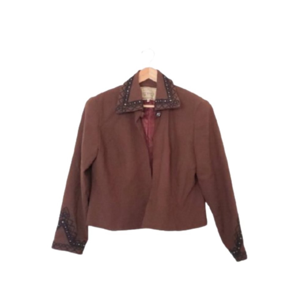 Double D Ranch Wool Vintage Western Blazer